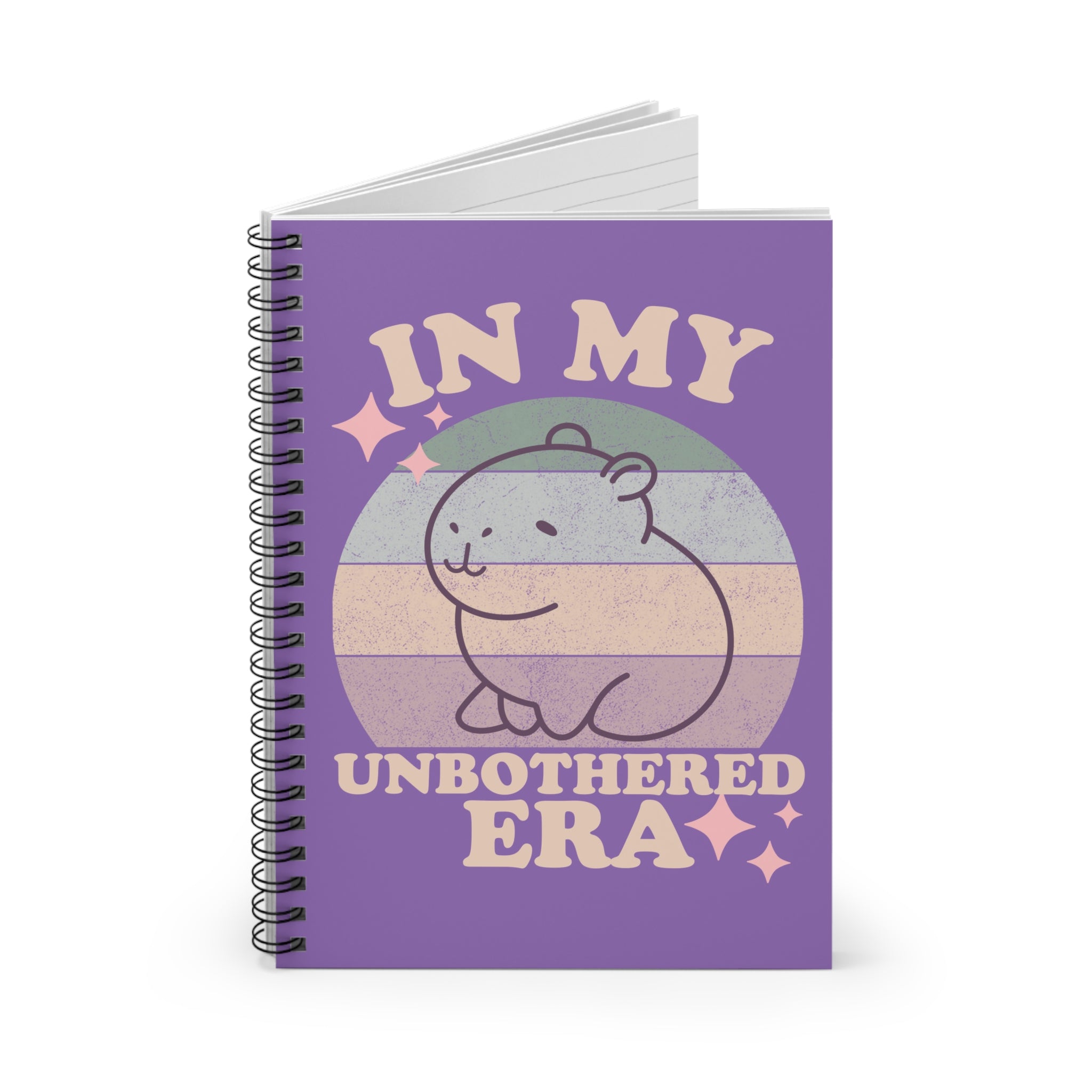Cute Capybara Notebook – In My Unbothered Era Aesthetic Journal