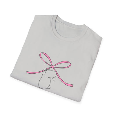 Coquette Bow Shirt – Cute Pink Bow Capybara Aesthetic Tee