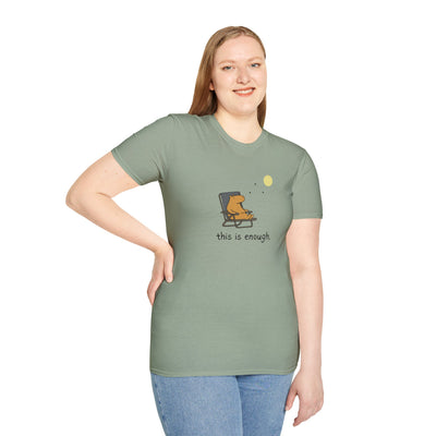 “This Is Enough” Capybara Moonlight Softstyle Tee