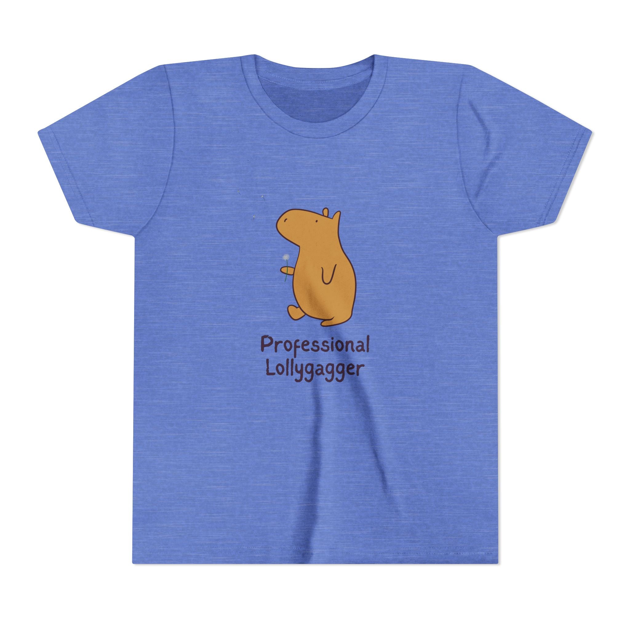 Professional Lollygagger Kids T-Shirt – Funny Capybara Shirt for Kids