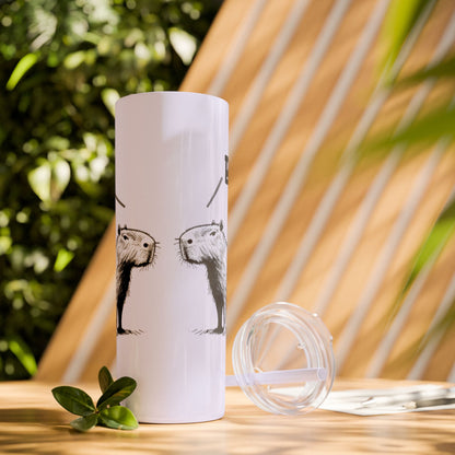 Bro Bro, Best of Friends – Capybara Coffee Skinny Tumbler
