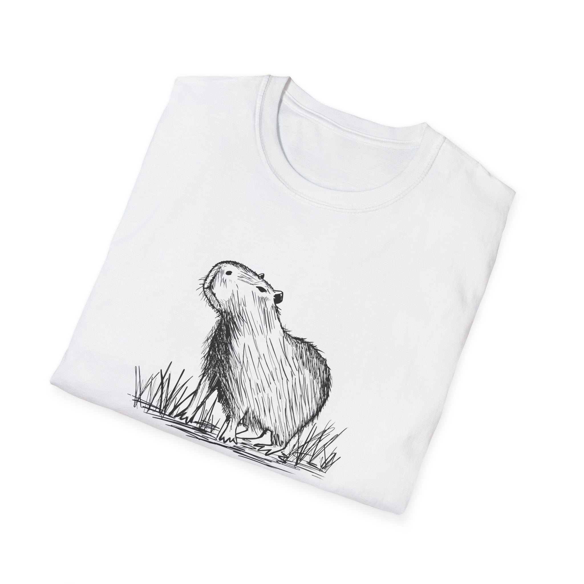 This Is Me Unbothered Shirt – Funny Capybara Softstyle Tee