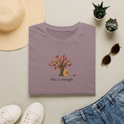 Autumn Leave This is Enough - Capybara Softstyle Adult T-Shirt