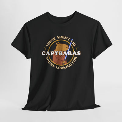 Capybara Star Wars Shirt – These Aren’t the Capybaras You’re Looking For – Obi-Wan Capybara – Funny Nerd Gift - Unisex Adult Tee