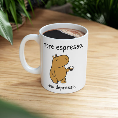 "More Espresso" Capybara Coffee Lover Coffee Mug