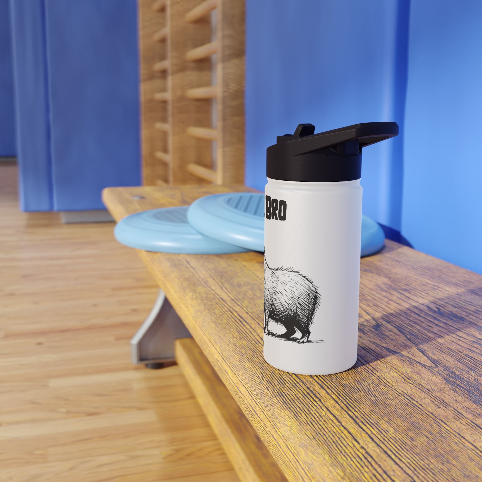 Bro Bro Personalized Water Bottle | Funny Gift for Boys & Teens | Capybara Bro Hydration Bottle