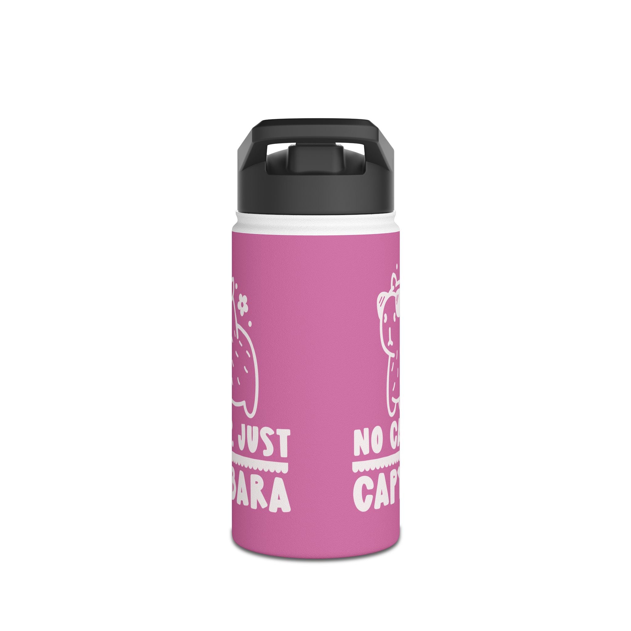 Personalized No Cap Just Capybara Kawaii Kids Water Bottle | Cute Gift for Kids | Capybara Water Bottle