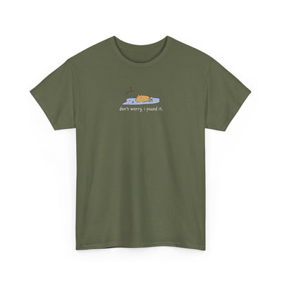 Don’t Worry, I Found It Capybara Golf Heavy Tee