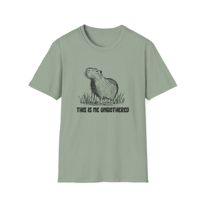 This Is Me Unbothered Shirt – Funny Capybara Softstyle Tee