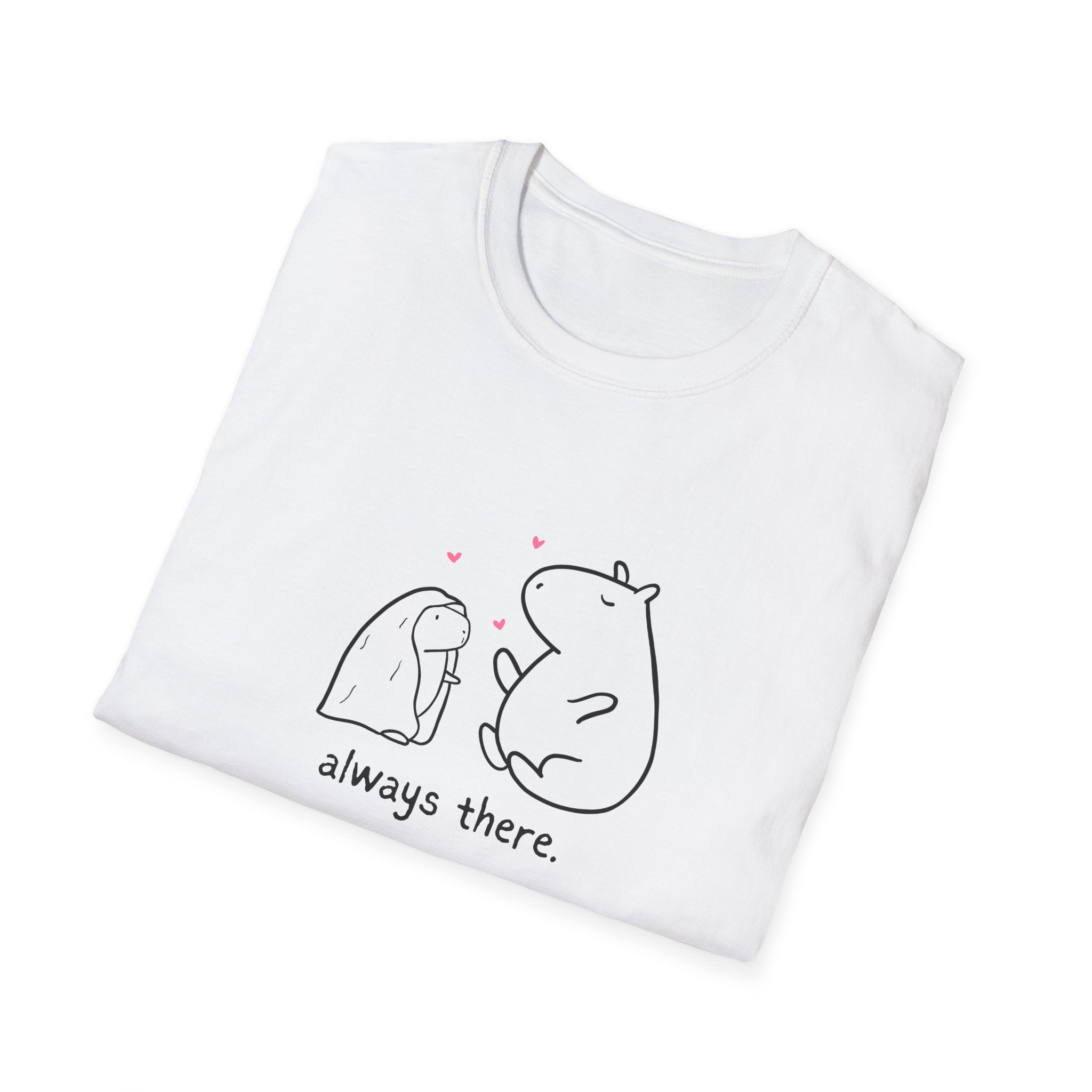 "Always There" Mom Softstyle Adult Tee – Capybara