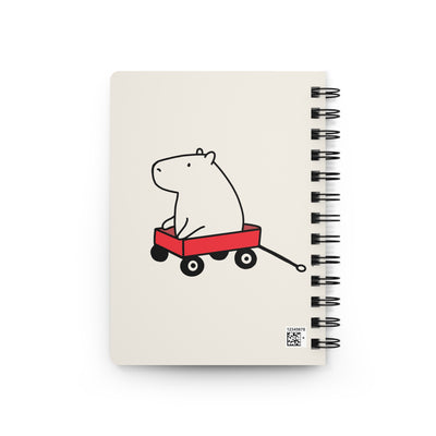 Funny Capybara Notebook – “Here Against My Will” Sarcastic Work Journal