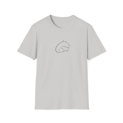 Capybara  Cuddles - Minimalist Softstyle Tee