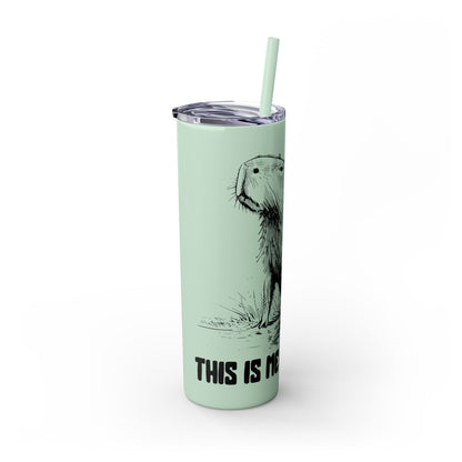 This Is Me Unbothered – Capybara Coffee Skinny Tumbler
