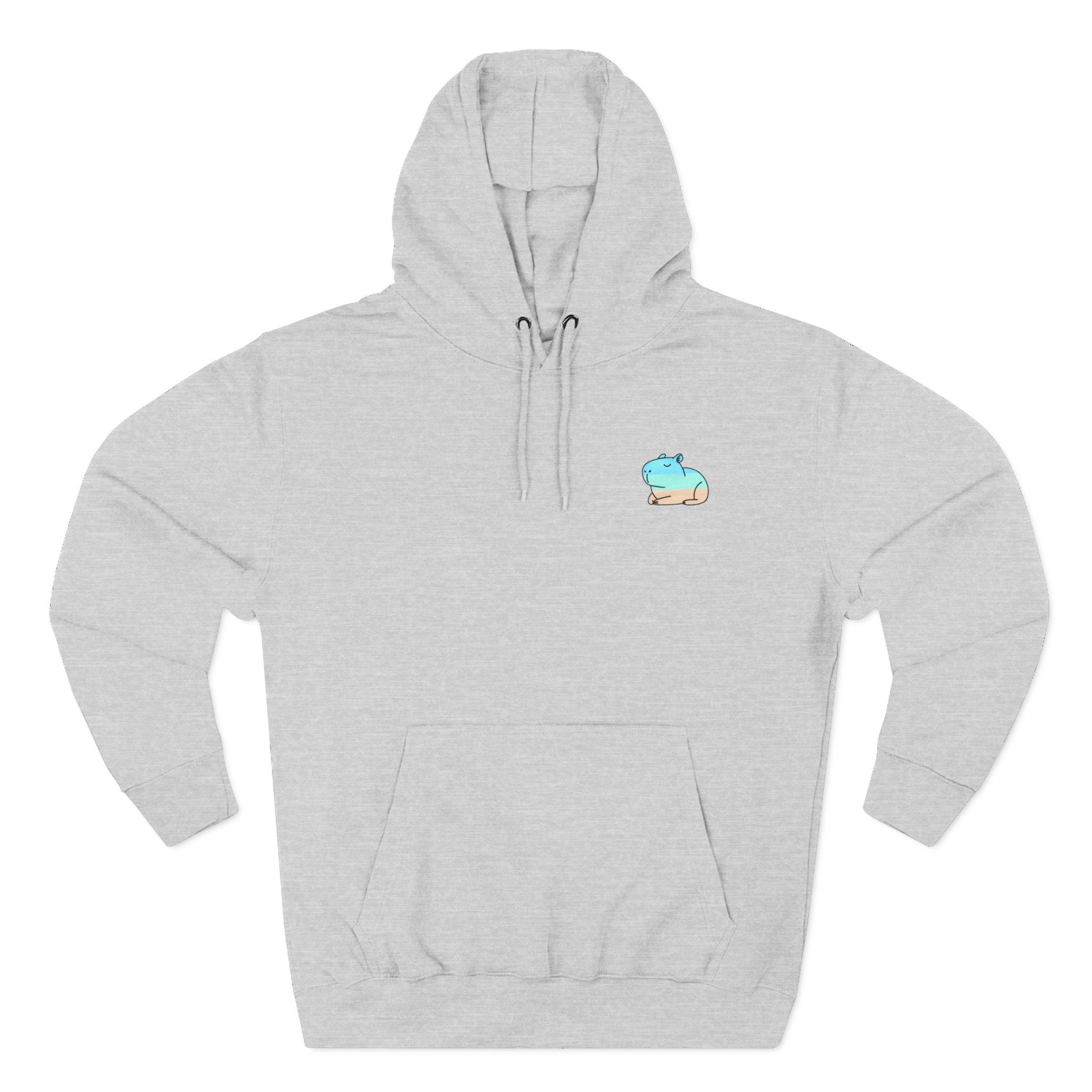 Capy Life Coastal Capybara Hoodie – Minimalist Beach Graphic Pullover
