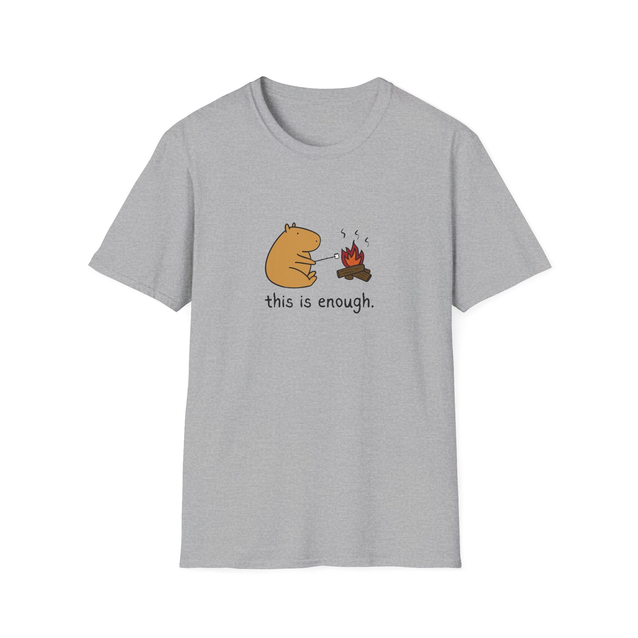“This Is Enough” Capybara Campfire Softstyle Tee