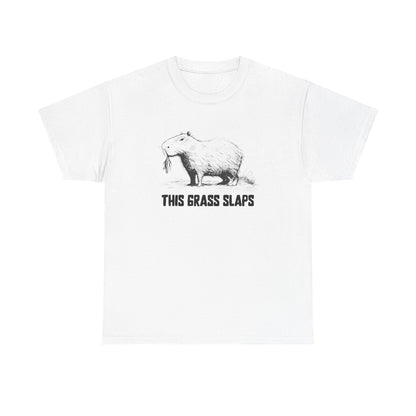 This Grass Slaps T-Shirt | Funny Chill Graphic Heavy Cotton Tee