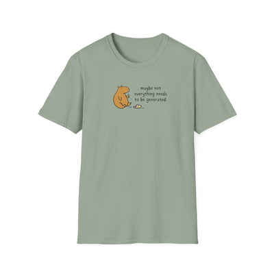 Maybe Not Everything Needs to Be Generated Capybara Softstyle Tee