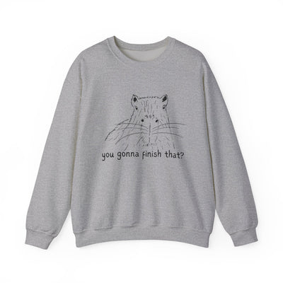 "You Gonna Finish That?" Capybara Crewneck Sweatshirt