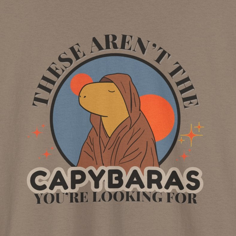 Jedi Capybara Adult Tee – Nerd Gift