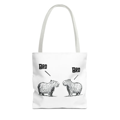 Bro Capybara Premium Canvas Tote Bag