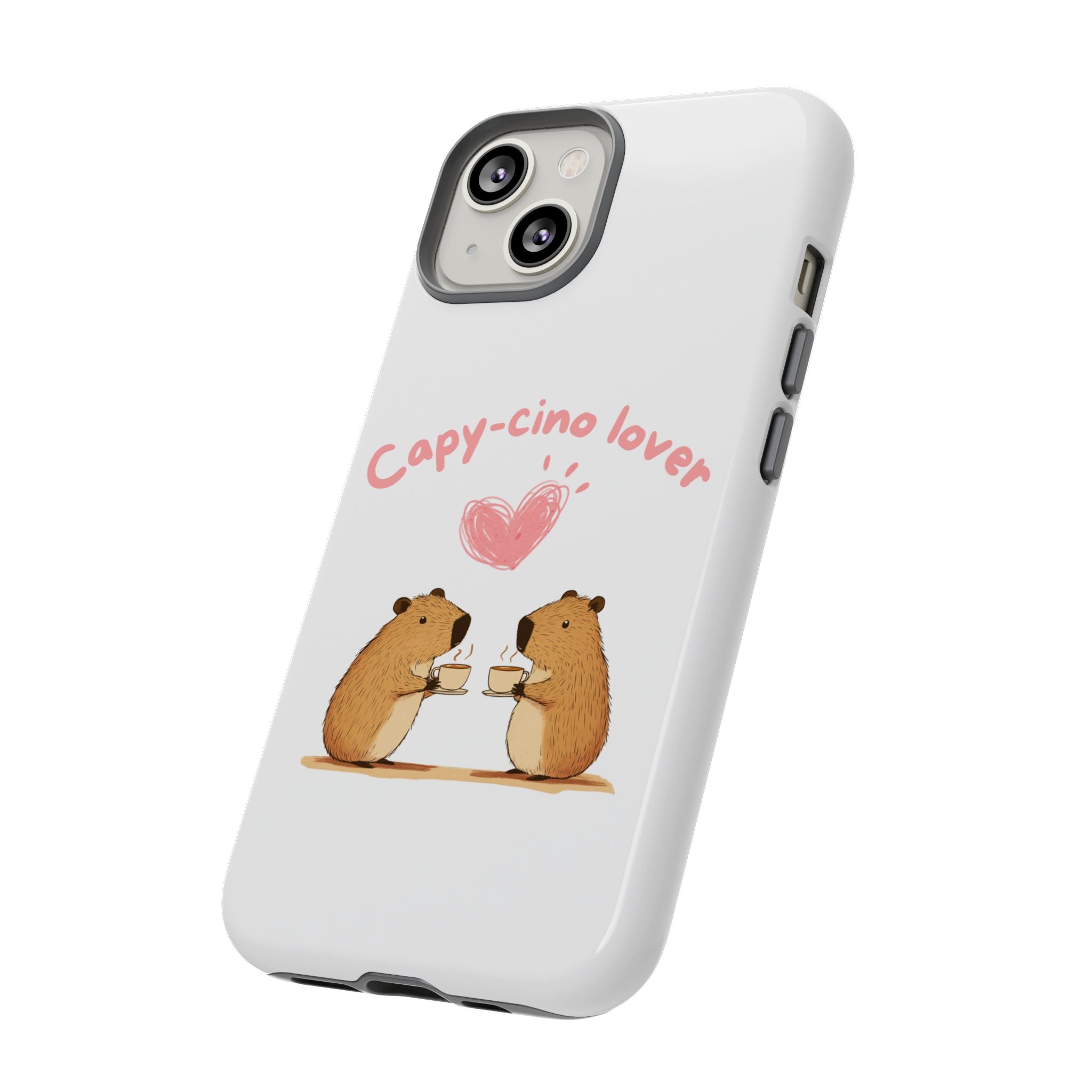 Cute Capybara Phone Case  (Capy-cino Lover Series)