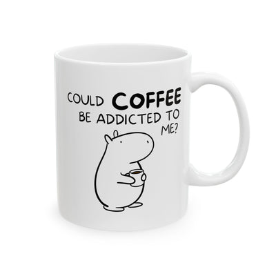 Could Coffee Be Addicted to Me? | Funny Capybara Coffee Mug