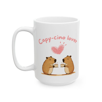 Capy-cino Lover Single Heart Mug