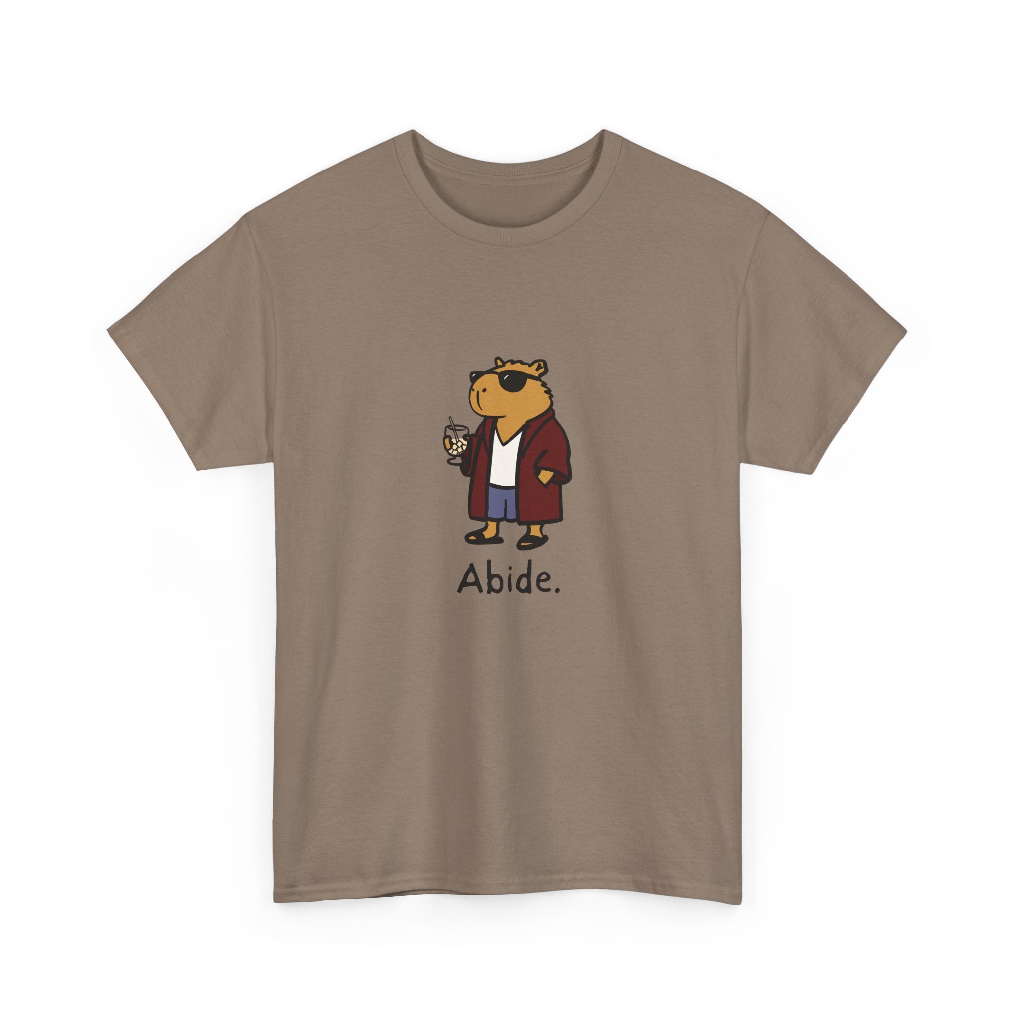 "Abide" Capybara Dude Heavy Tee