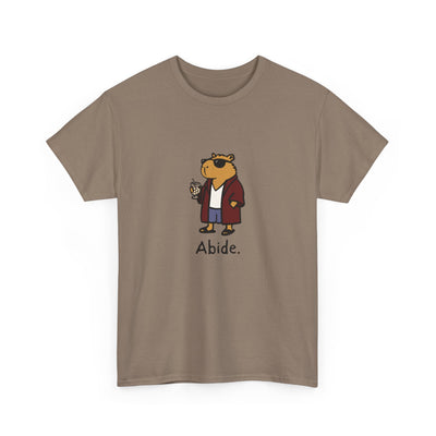 "Abide" Capybara Dude Heavy Tee