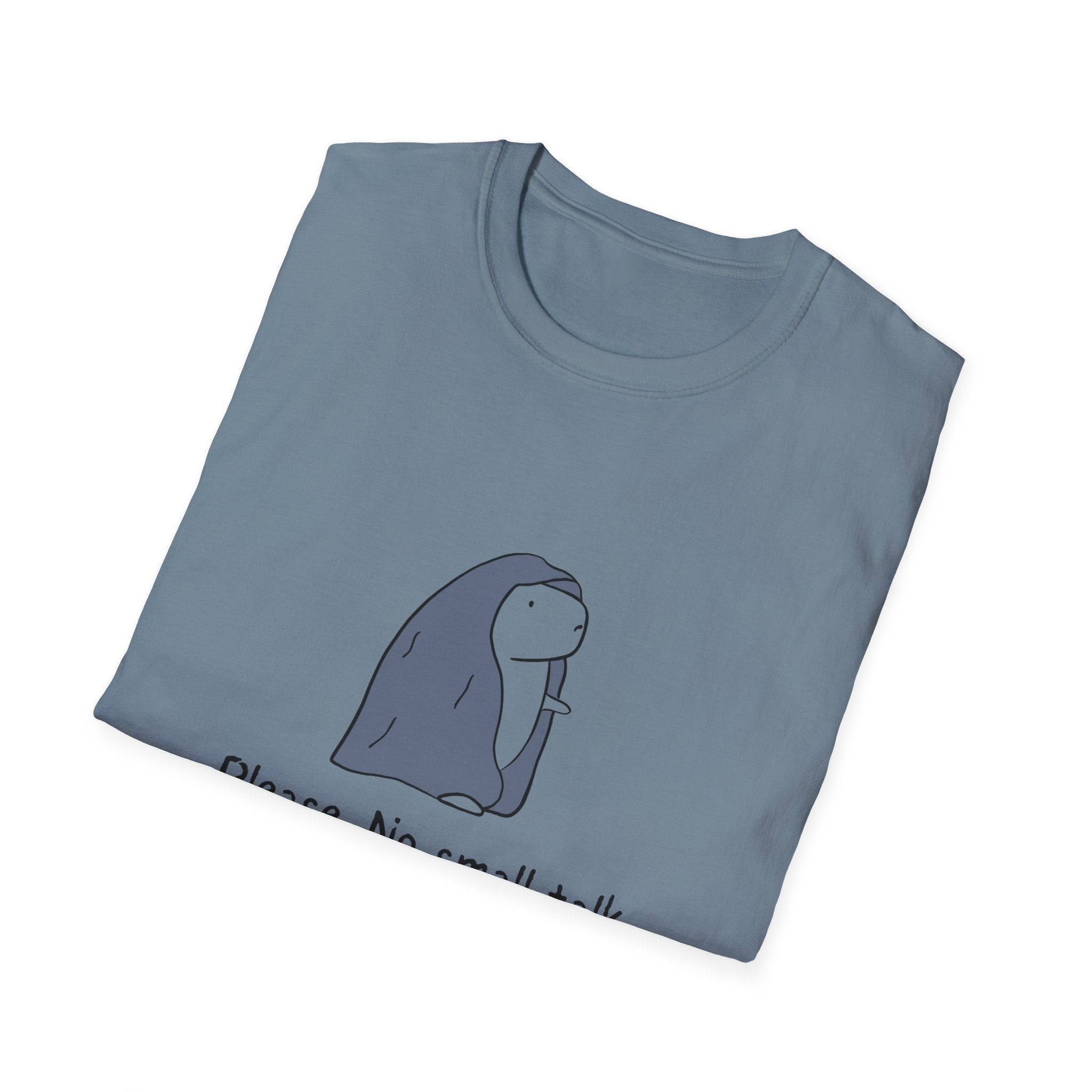 Funny Introvert Tee - "Please.  No Small Talk." Capybara Shirt