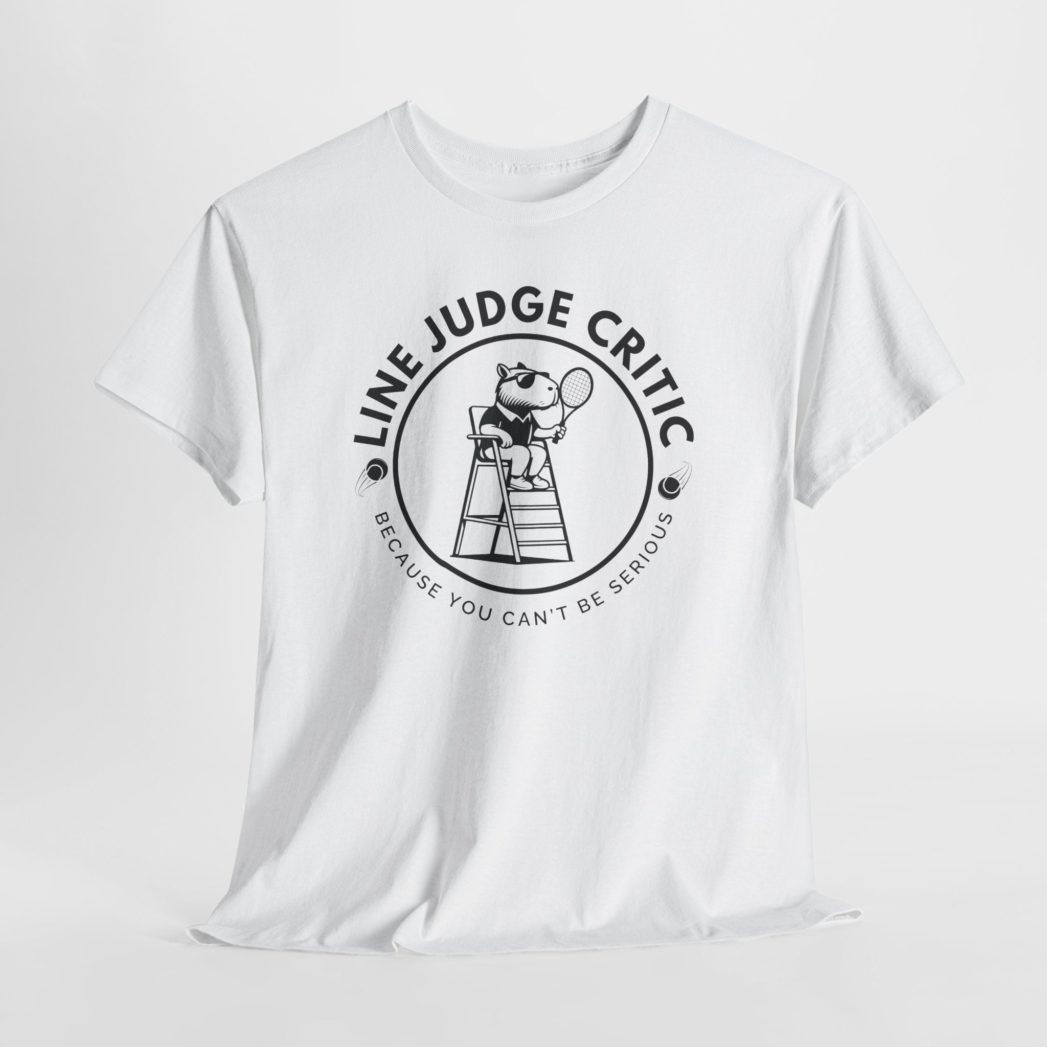 T-Shirt: Country Club Parody with Capybara Line Judge Critic Design