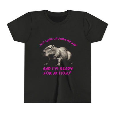 Just Woke Up From My Nap, Ready for Action! - Unisex Youth Tee - view 5
