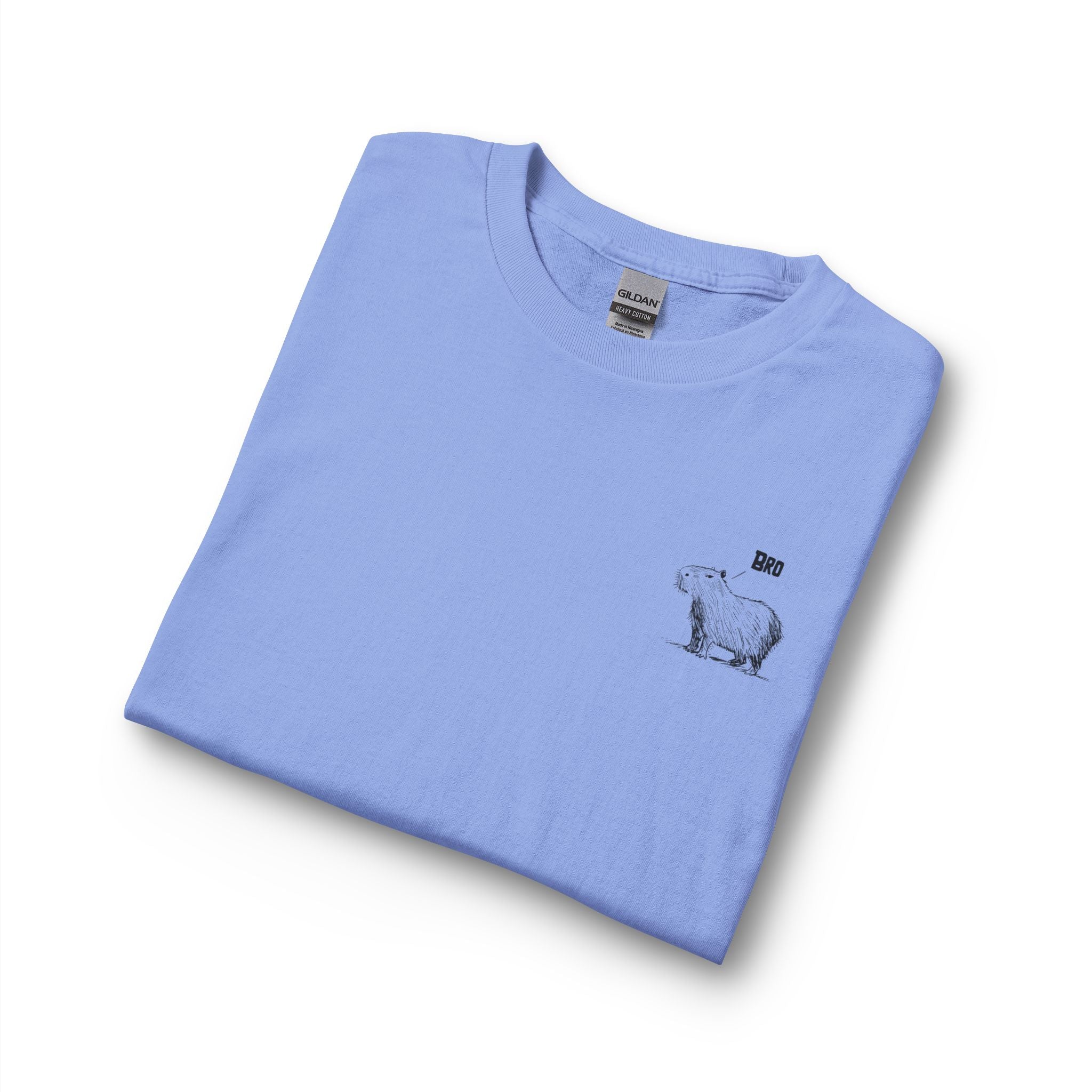 Bro Shirt Long Sleeve – Minimalist Capybara Youth Tee