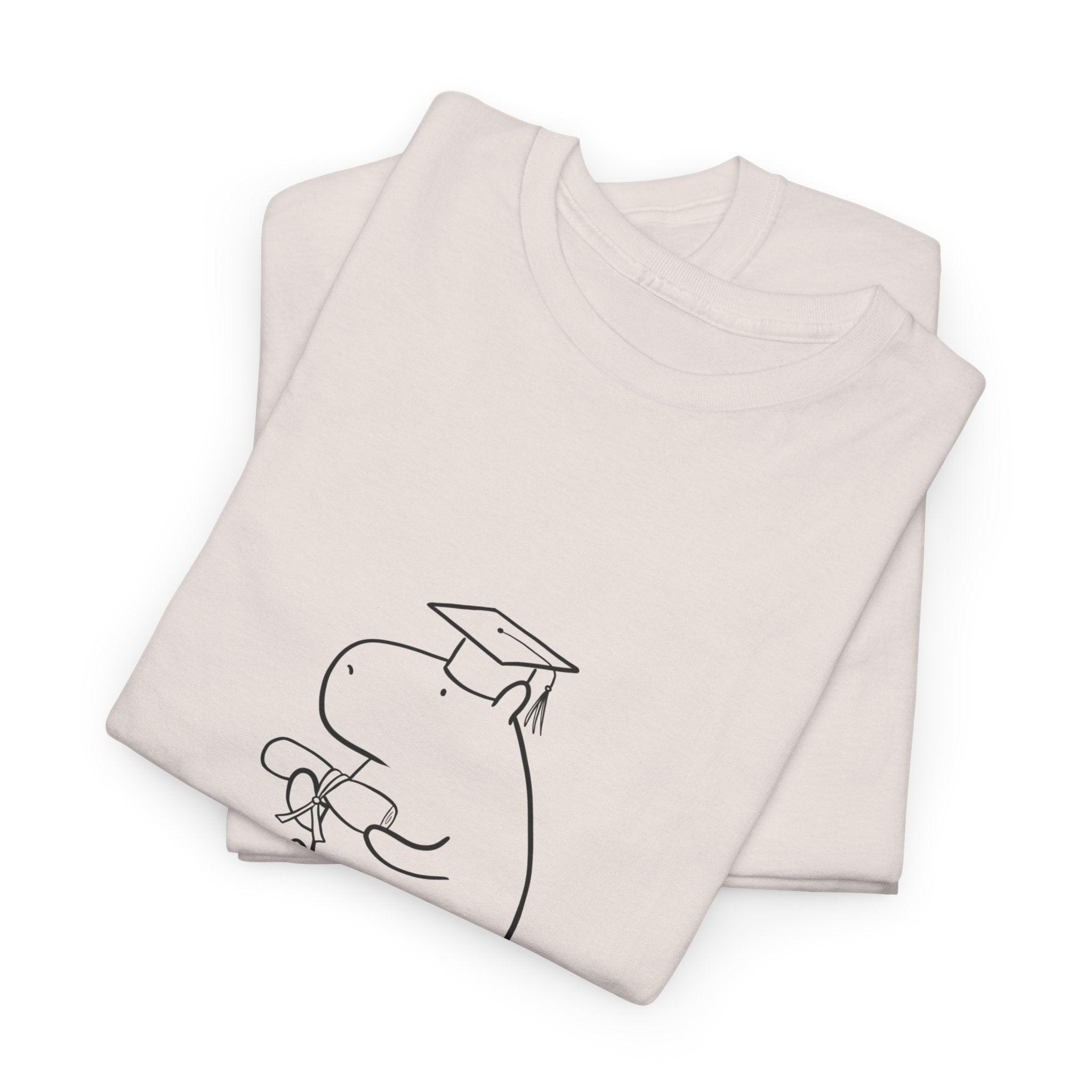 Funny Graduation Shirt – “Now What?” Capybara Heavy Tee