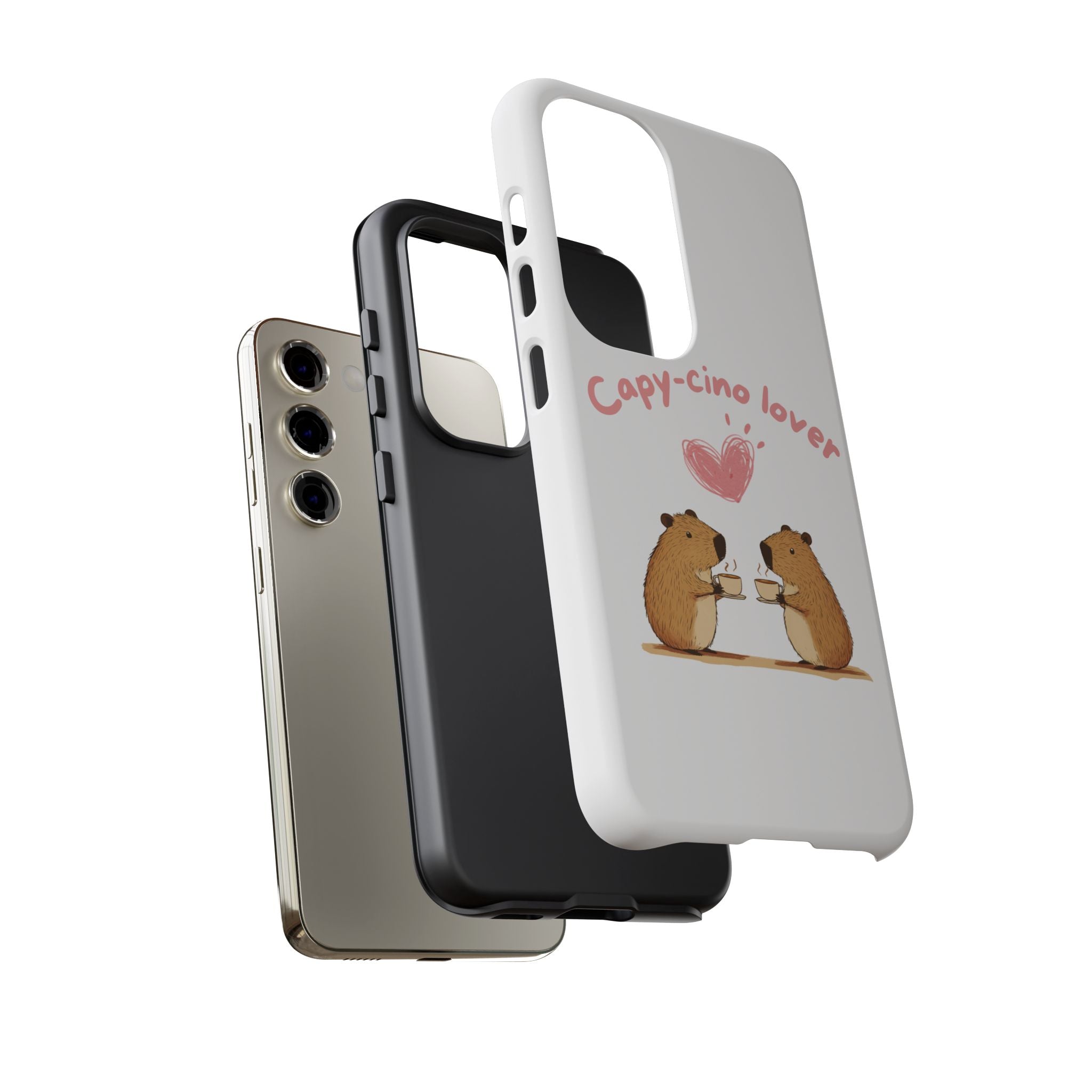 Cute Capybara Phone Case  (Capy-cino Lover Series)