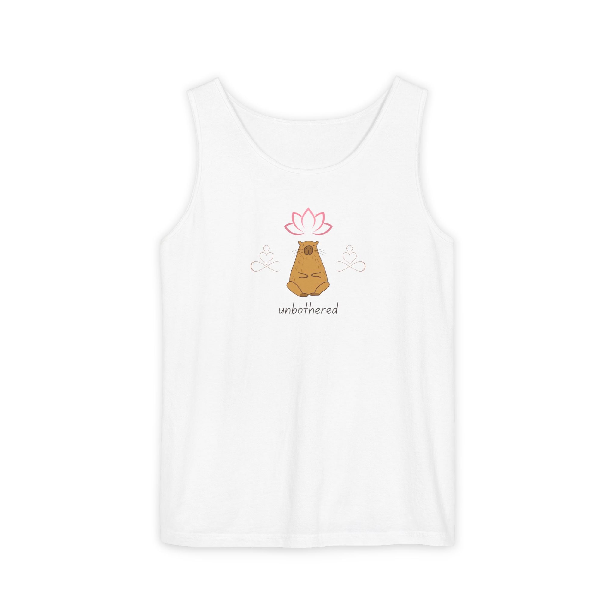 “Unbothered’” Meditative Capybara - Premium Comfort Colors Tank