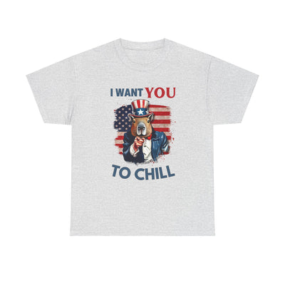 I want YOU to CHILL - Unisex Adult Jersey Tee - detail view