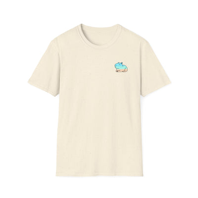 Capy Life Coastal Capybara Tee – Hand-Painted Beach Softstyle Tee
