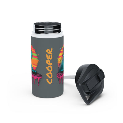 Personalized DJ Capybara Kids Water Bottle