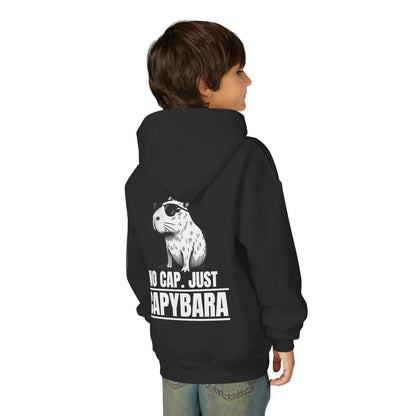 No Cap, Just Capybara Kids Hoodie