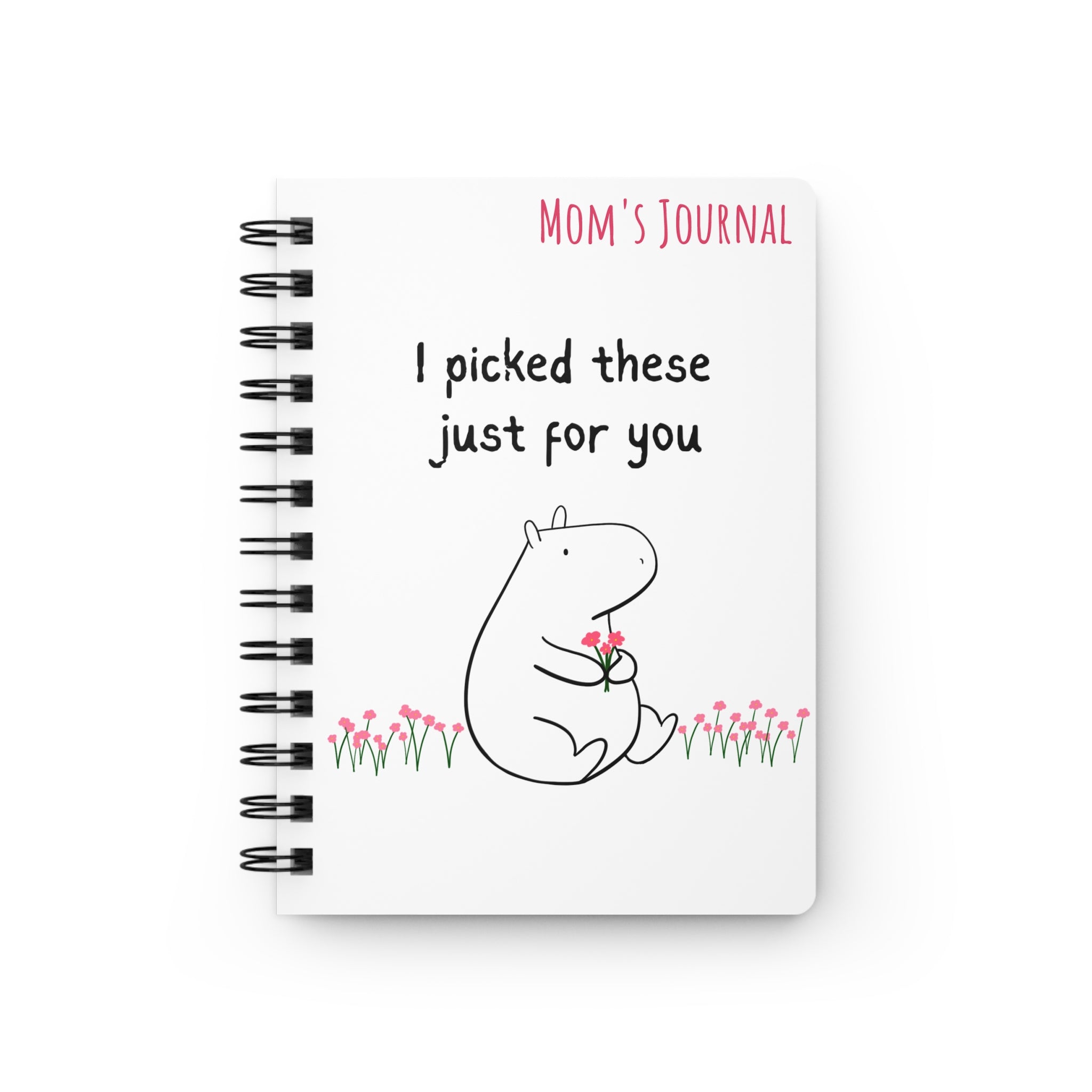 Personalized Gift Journal – Cute Capybara Notebook “I Picked These Just for You”