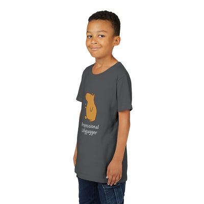 Professional Lollygagger Kids T-Shirt – Funny Capybara Shirt for Kids