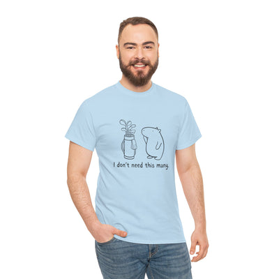 I Don't Need This Many – Funny Capybara Golf Heavy Tee