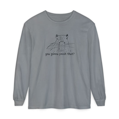 Gonna Finish That? Capybara Long Sleeve Tee
