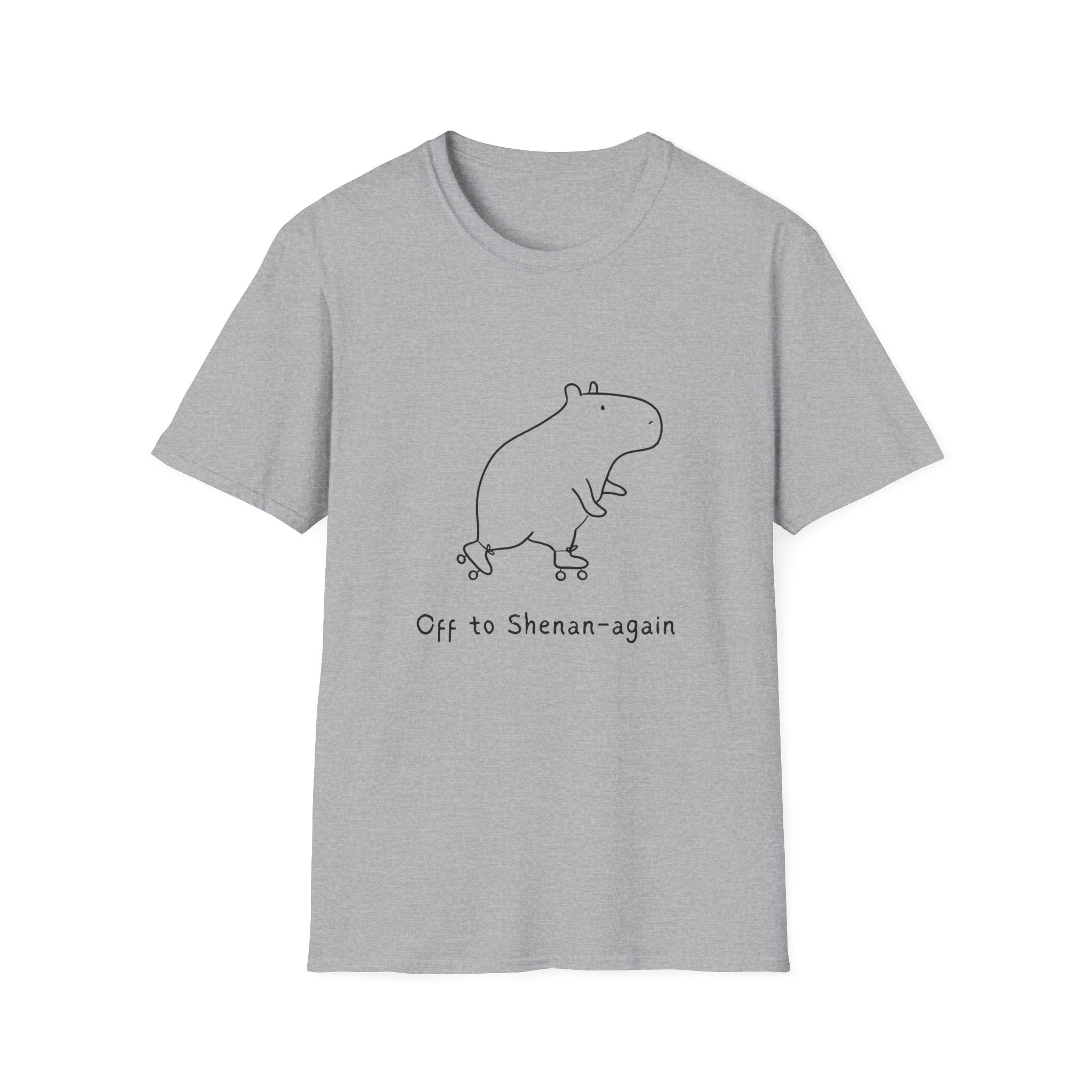 "Off to Shenan-again" Capybara Funny Adult Tee