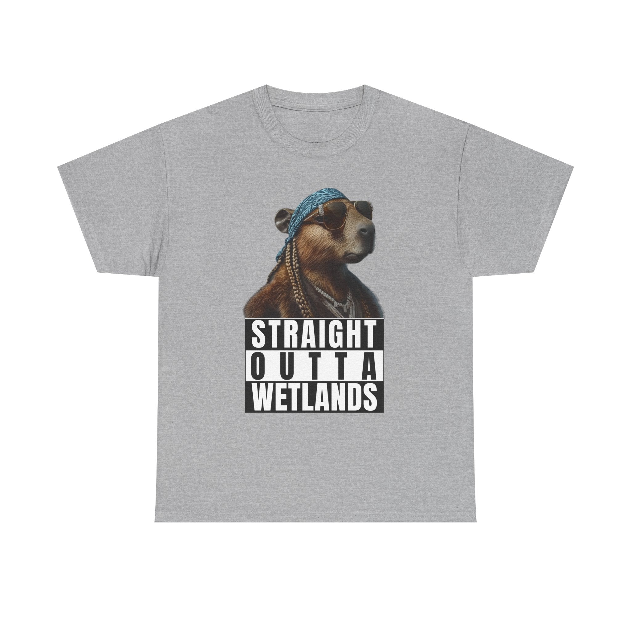 Straight Outta Wetlands, Capybara Unisex Adult Tee