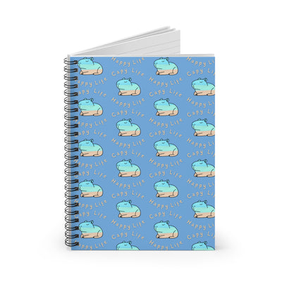 Capy Life Pattern Spiral Notebook – Coastal Capybara Journal