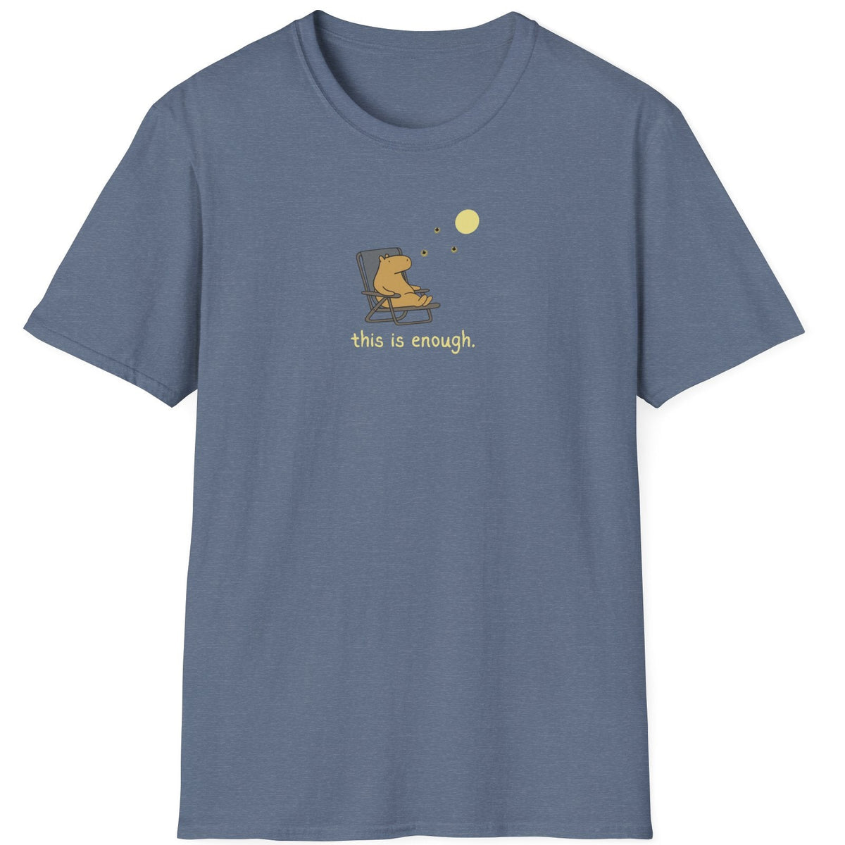 “This Is Enough” Capybara Moonlight Softstyle Tee