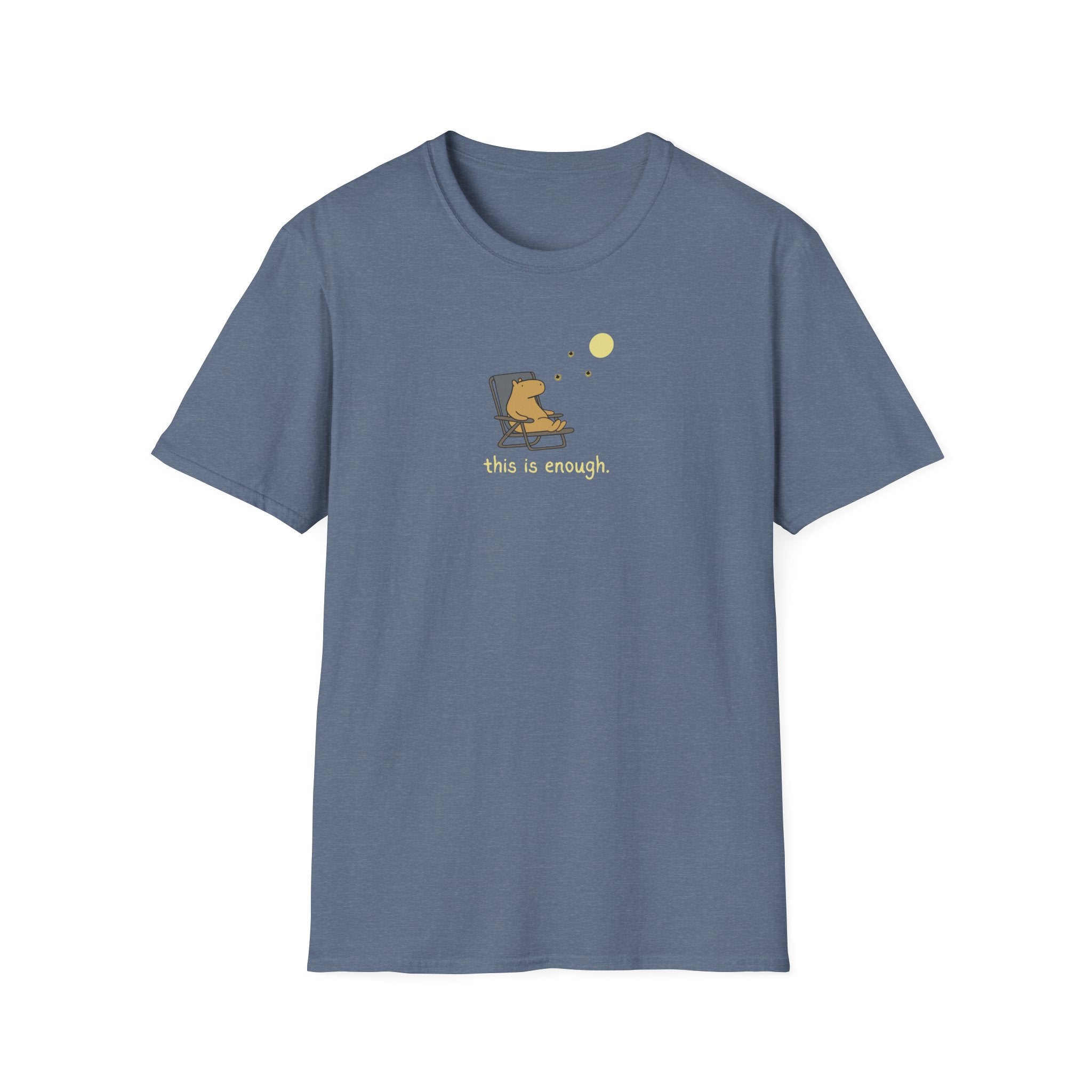 “This Is Enough” Capybara Moonlight Softstyle Tee