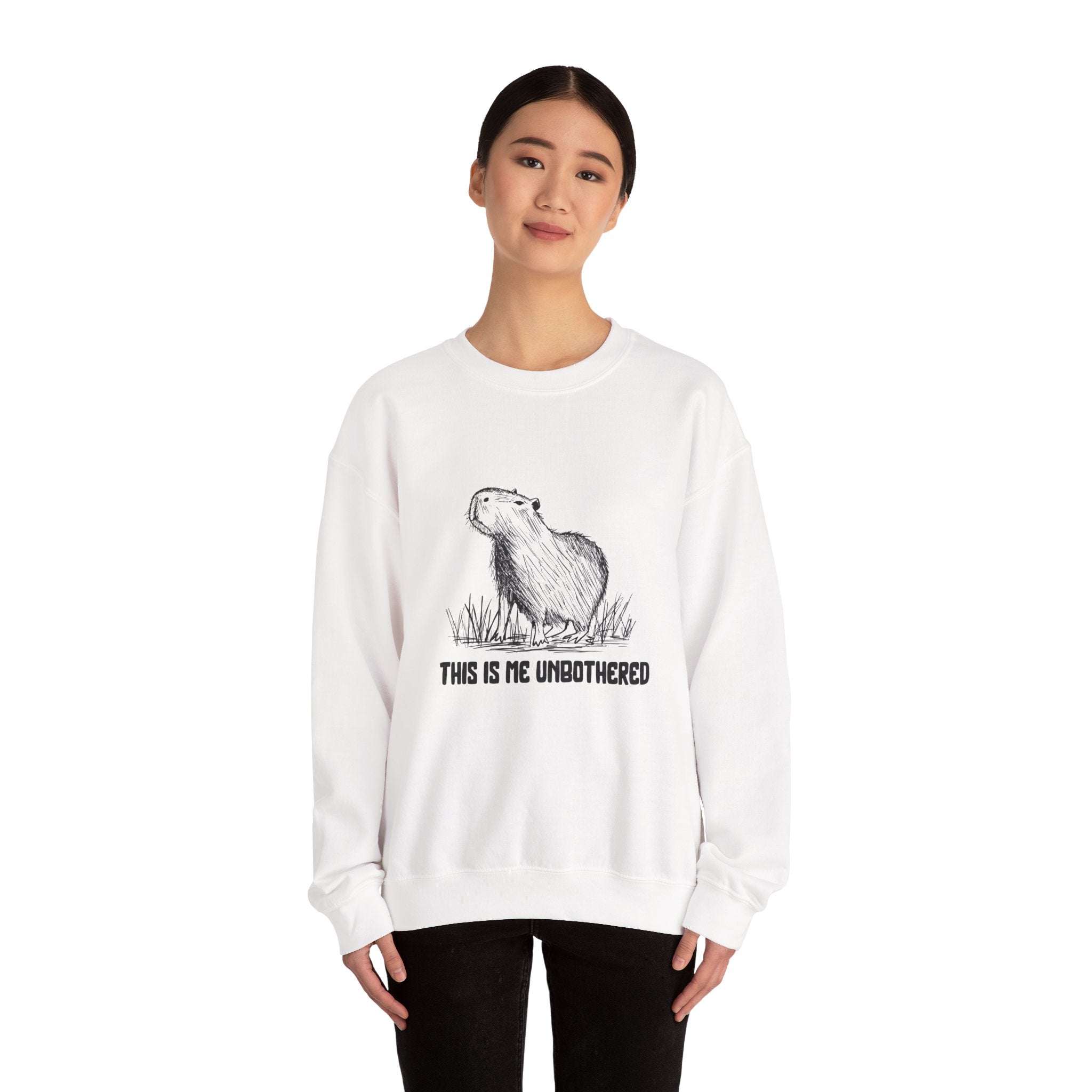 This Is Me Unbothered Sweatshirt – Funny Capybara Crewneck